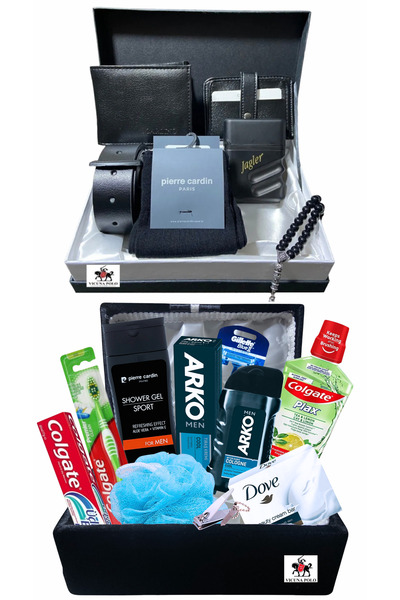 Pierre Cardin Damat Sandığı,Damat Bohça Tıraş Seti,Damat Bohçası için Kemer C...