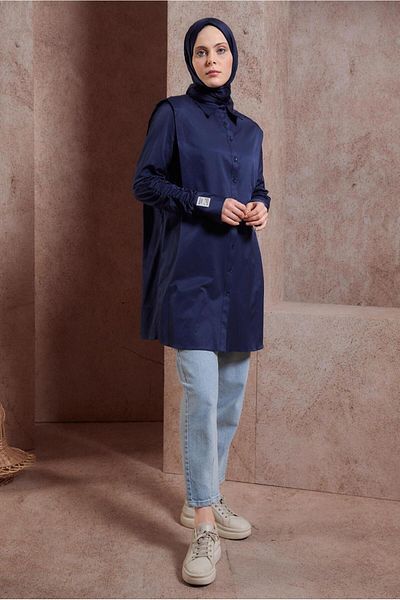 Alvina GIRLING DETAILED SATIN TUNIC 44466