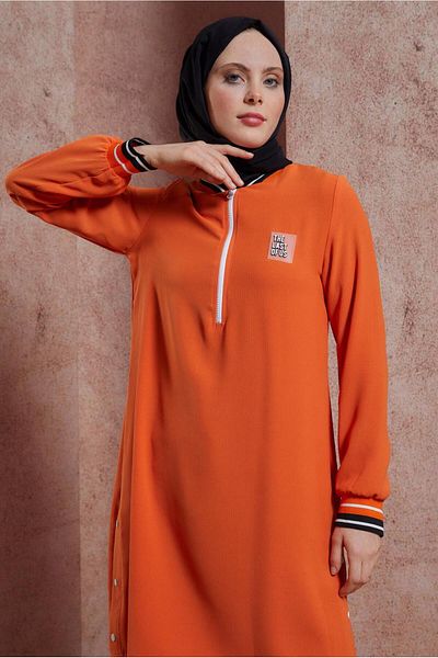 Alvina Tunic 44534 - Zipper Detailed
