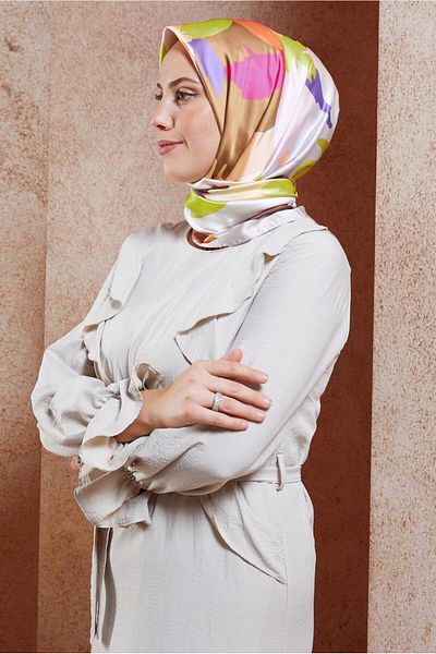 Alvina Ψηφιακό κασκόλ ALVİNA 3288 Model
