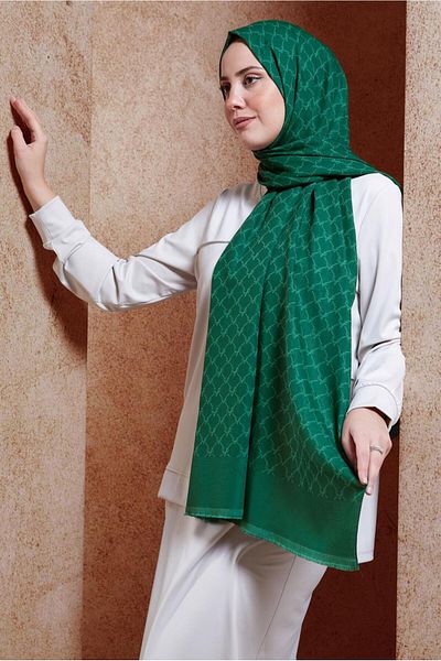 Alvina ALVİNA Mono Gram Shawl 3100 - Απλό και κομψό σχέδιο