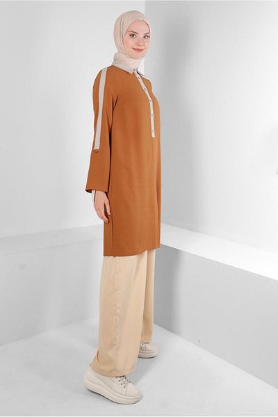 Alvina SHIRT COLLAR BUTTONED TUNIC 43705