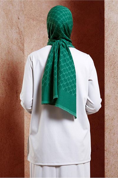 Alvina ALVİNA Mono Gram Shawl 3100 - Απλό και κομψό σχέδιο