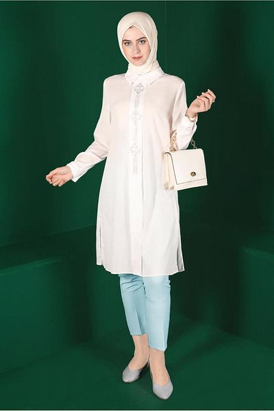 Alvina Stone Patterned Tunic - Model 42875