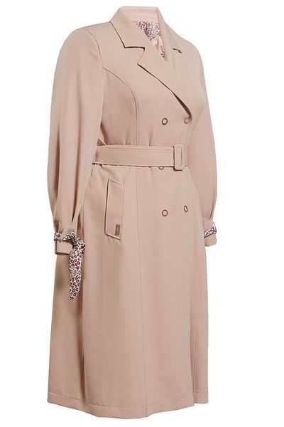 Alvina LEOPARD TOWEL DETAILED BELTED TRENCH COAT 10714