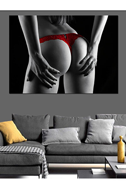 ekart Nü Kadın Dekoratif Kanvas - Mdf Ahşap Tablo