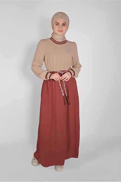 Alvina ΦΟΡΕΜΑ ΜΕ ΚΟΡΔΟΝΙ ΚΑΙ ΕΛΑΣΤΙΚΟ ΜΕ ΖΩΝΗ 41475