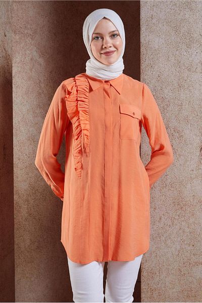 Alvina Tunic 44793 - Ruffle Detailed