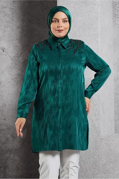 Alvina Jacquard Shirt Tunic Μοντέλο No: 20638