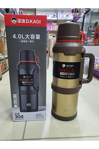 VACUUM 4 Litre Termos Gold Rengi