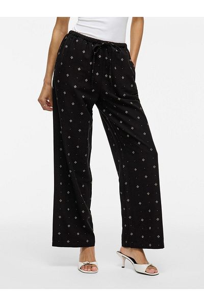 VILA Hose mit mittlerer Taille