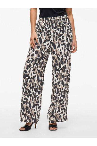 VILA Hose mit weitem Bein High Waist