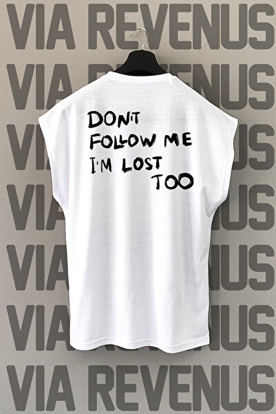 Vordevia تيشيرت رياضي مطبوع عليه عبارة "Don't Follow Me I'm Lost Too Back" بد...