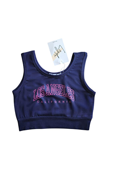 Leydukids çocuk bluz crop pamuk esnek kumaş