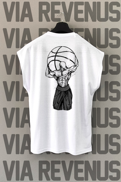 Vordevia Αθλητικό μπλουζάκι με στάμπα Atlas Basketball Back με μηδενικό μανίκι