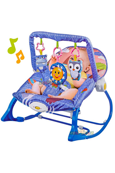 Tiibaby كرسي هزاز مزود بالألعاب والموسيقى