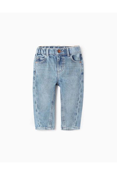 Ziddy Cotton Denim Trousers for Baby Boys 'Baggy', Blue