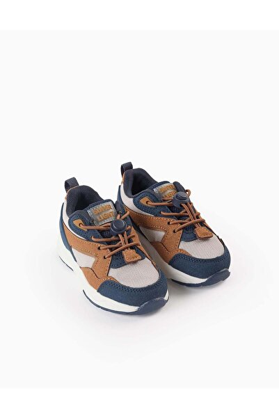 Ziddy Trainers with Stopper for Baby Boys 'ZY Superlight', Blue/Beige