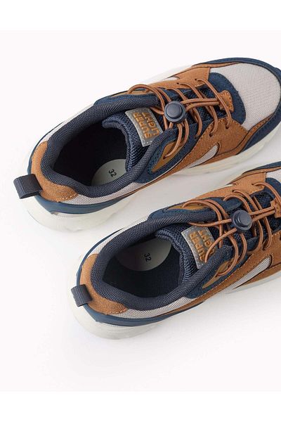 Ziddy Trainers with Stopper for Boys 'ZY Superlight', Blue/Beige