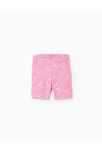 Ziddy Pack of 2 Cycling Shorts for Baby Girls 'Shells', Pink