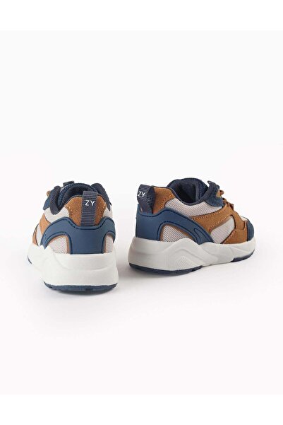 Ziddy Trainers with Stopper for Baby Boys 'ZY Superlight', Blue/Beige