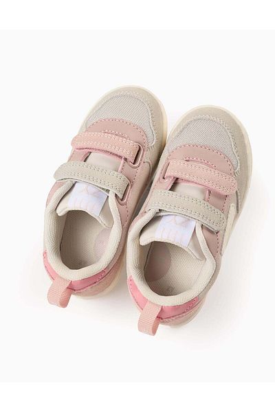 Ziddy Trainers for Baby Girls 'ZY Move', Pink/Beige