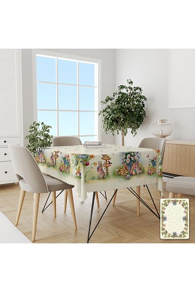 Pusula Home Față de masă Iepuri de Paște fără cot