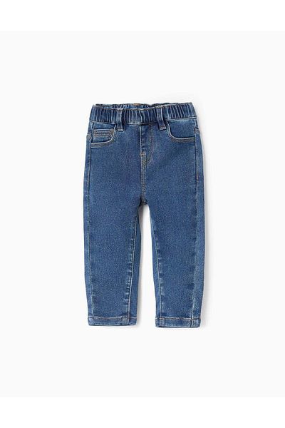 Ziddy Denim Trousers for Baby Girls, Blue