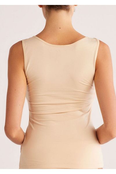 Kom Women's Thick Strap Modal Cotton Double Boxed Tank Top