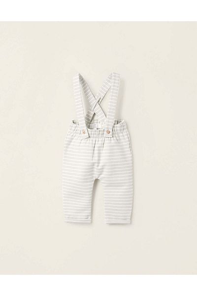 Ziddy Fleece Trousers with Removable Straps for Newborns, Green