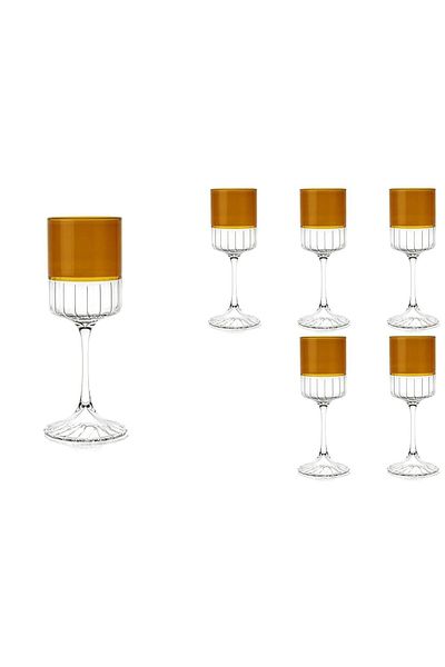 Mikasa Moor Amber 6-Piece Red Wine Glass