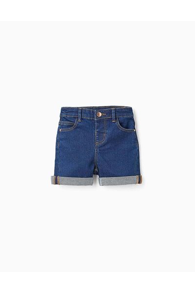 Ziddy Denim Shorts for Baby Girls, Blue