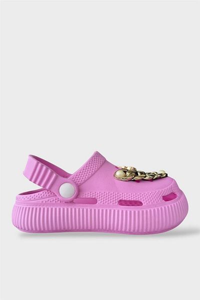 Liger Garden, Beach and Seaside Pool Use for Pink Children's Stone Cross Slippers