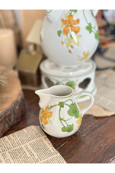 Villeroy & Boch Villeroy Boch Geranium Series Orange Yellow Green Leaf Porcelain Milk Bowl Sauce Bowl Mini Vase