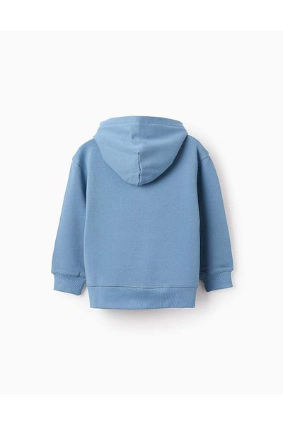 Ziddy Cotton Hooded Sweatshirt for Boys 'Loire Boats', Blue