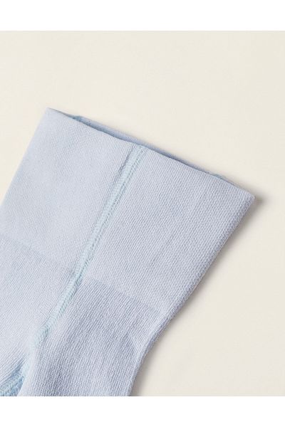Ziddy Cotton Tights for Newborns, Blue
