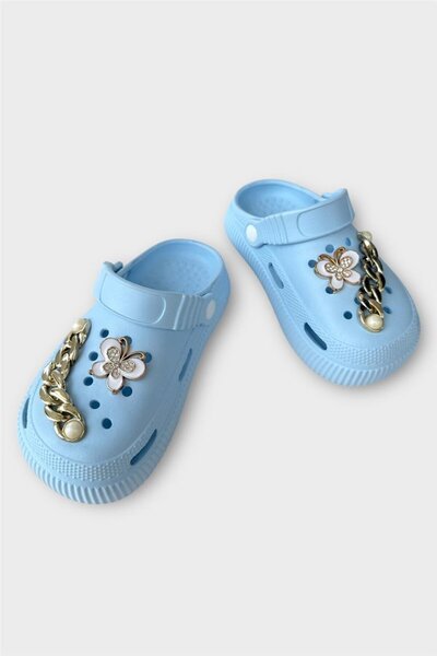 Liger Cross Slippers - Children's Stone Garden, Beach, Seaside and Pool Slippers Turquoise
