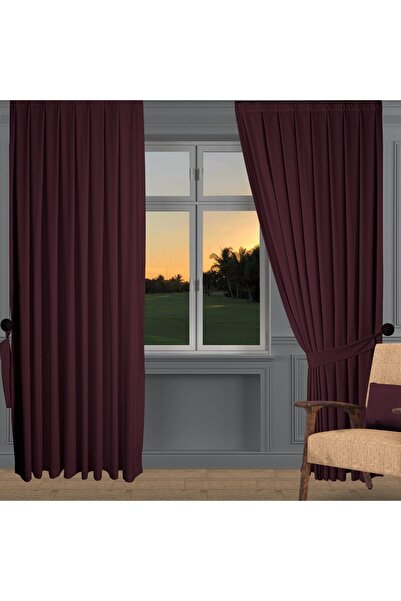 DECO Mürdüm Ada Fon Perde Sık Pile (1'E 3 PİLE)