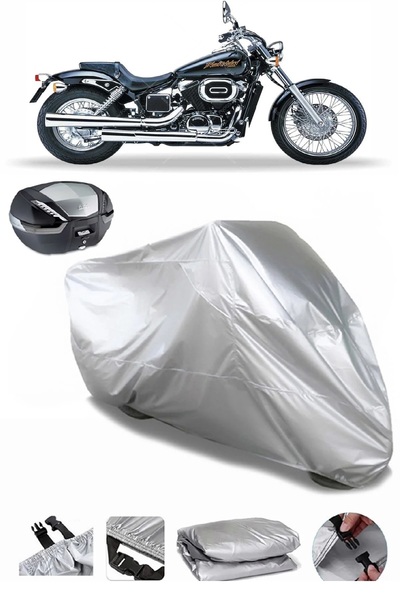 MotoLion حقيبة ظهر من القماش المشمع للدراجات النارية هوندا VT 600 Shadow فائق...