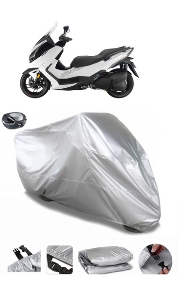 MotoLion Zontes 310 X حقيبة خلفية من القماش المشمع للدراجات النارية سميكة للغ...