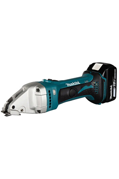Makita آلة قص المعادن اللاسلكية DJS101RTJ للصلب والألمنيوم، 18 فولت، قطع 1.0 مم، 2.2 كجم