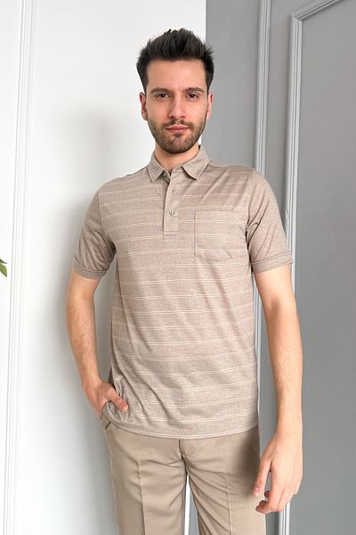 ModaPlaza Ανδρικό μπλουζάκι Mercerized Polo Neck 2517