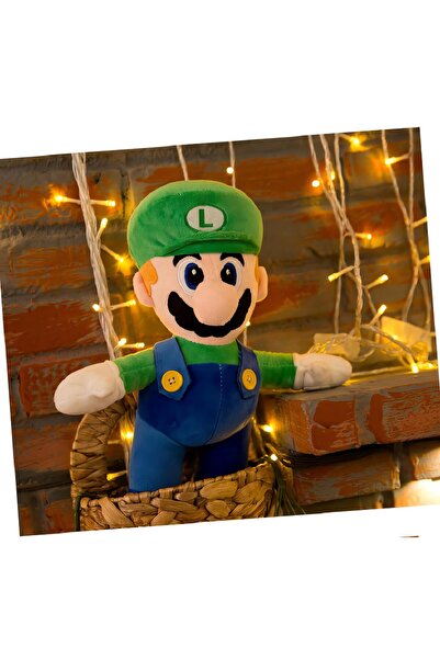 e-life shop İthal Kumaş Efsane Süper Mario Kardeşler Mario Luigi Peluş Oyuncak Uyku Oyun Arkadaşı 2’li Set 27 cm
