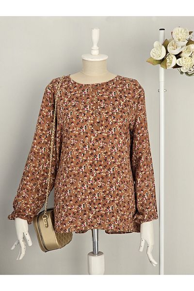 ENDAMIM Mother Viscose Bluz Large Size