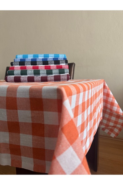 GÖZDE TEKSTİL Checkered Table Cloth & Table Cloth & Picnic Cloth Multi-Purpos...