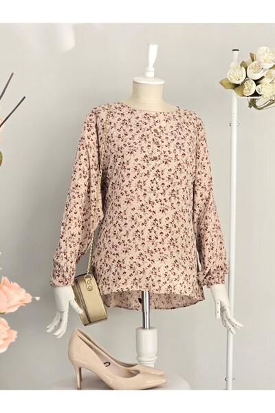 ENDAMIM Mother Viscose Bluz Large Size