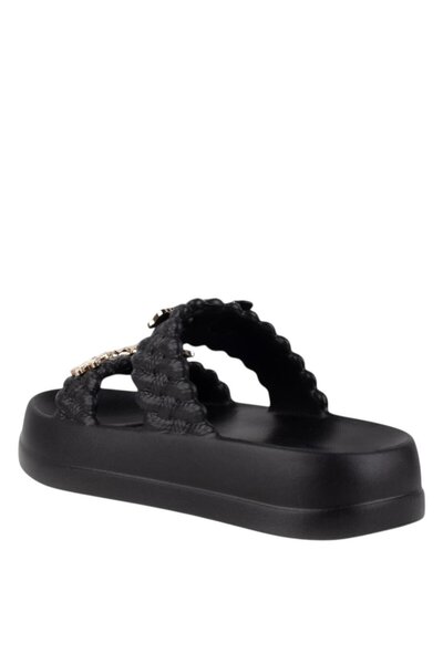 Liger Women's Stylish Comfortable Daily Slippers with Stones Black