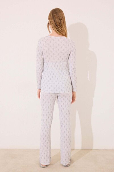 Women'secret Gray soft touch maternity pyjamas