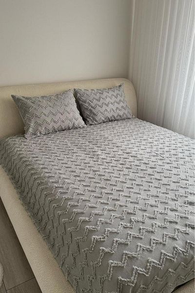 Çeyiz Diyarı Land of Dowry Lumpa 3 Piece Double Pike Set Gray