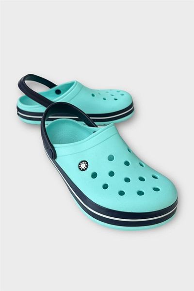 Liger Unisex Comfort Lightweight Medical Nurse Sabo Slippers Turquoise - Black